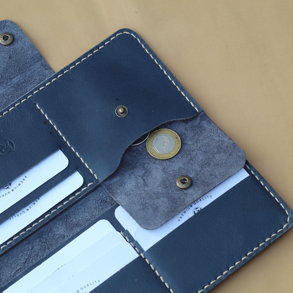 L1 LONG WALLET (BLUE GRAY)